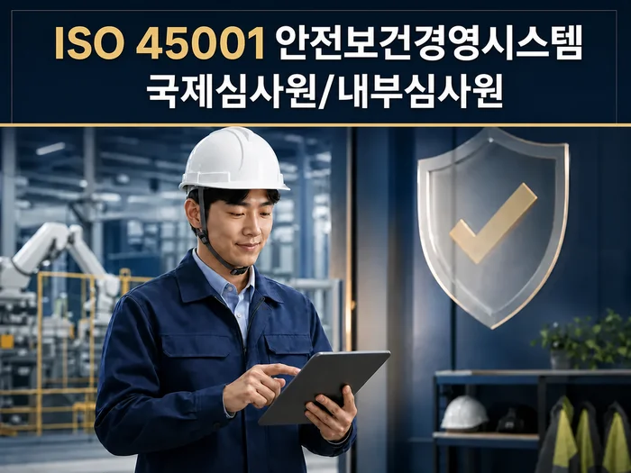 ISO 45001 안전보건경영시스템 국제심사원·내부심사원 교육과정